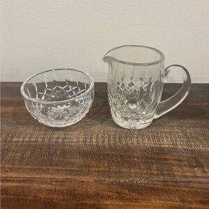 Waterford cream & sugar set